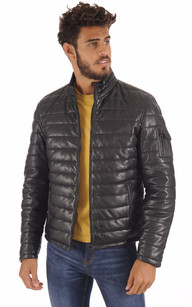 Veste doudoune best sale cuir homme