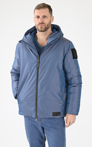Parka courte Milo bleue