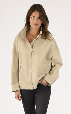 Veste couture agneau beige