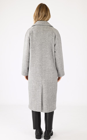 Manteau en laine gris