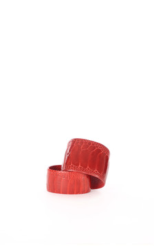 Bracelet Autruche Rouge