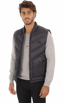Gilet Matelassé Logo Marine Homme Gilet Matelassé Logo Marine Homme