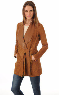 trench femme daim