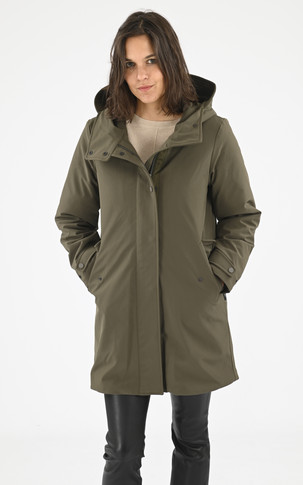 3/4 Parka Textile Femme