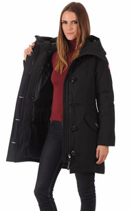 Parka Rossclair Black Canada Goose La Canadienne Parkas Textile Noir