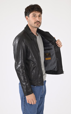 Blouson Major Cuir Noir