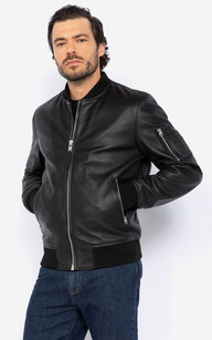 Veste teddy online cuir