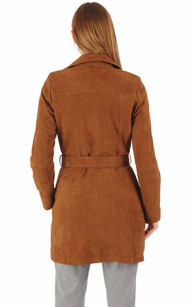 trench femme daim
