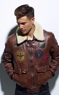 Blouson aviateur Mythic marron Daytona 73 La Canadienne