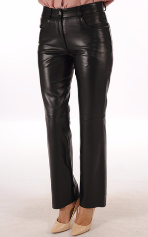 Pantalon Cuir Coupe droite