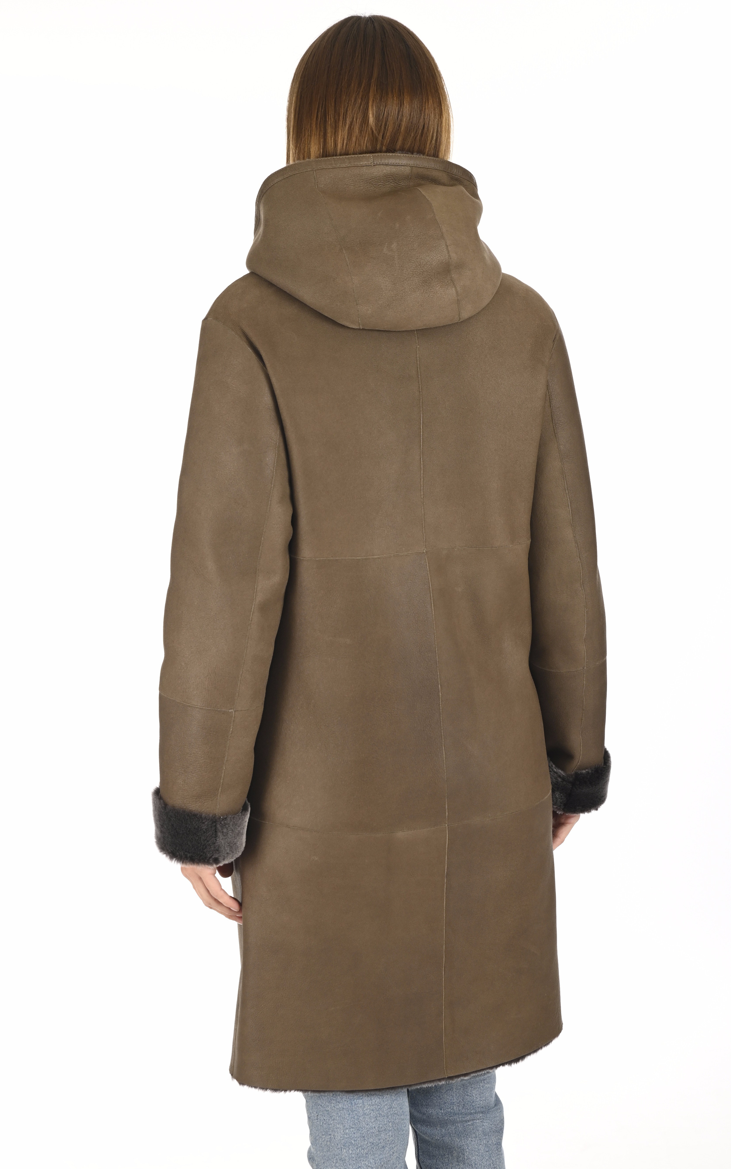 Manteau peau lainée bronze La Canadienne