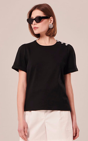 Tee-shirt coton noir