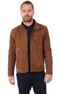 Blouson Aspect Daim Homme Smarty - La Canadienne - Blouson Nubuck Et ...