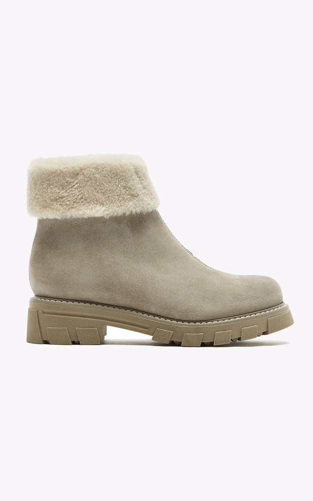 Boots mouton Abba beige La Canadienne Shoes