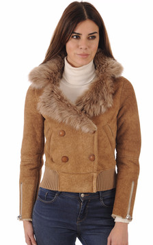 Veste Perfecto Peau Lainée Toscane Veste Perfecto Peau Lainée Toscane
