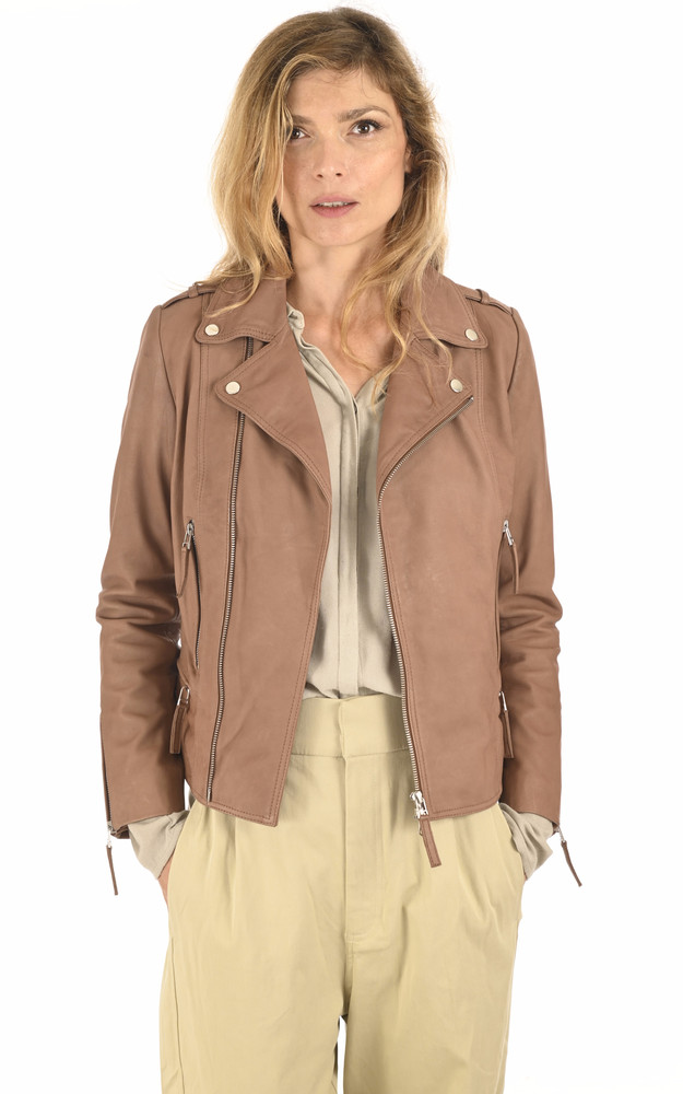 Blouson agneau camel La Canadienne