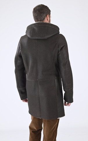 Manteau mouton marron foncé