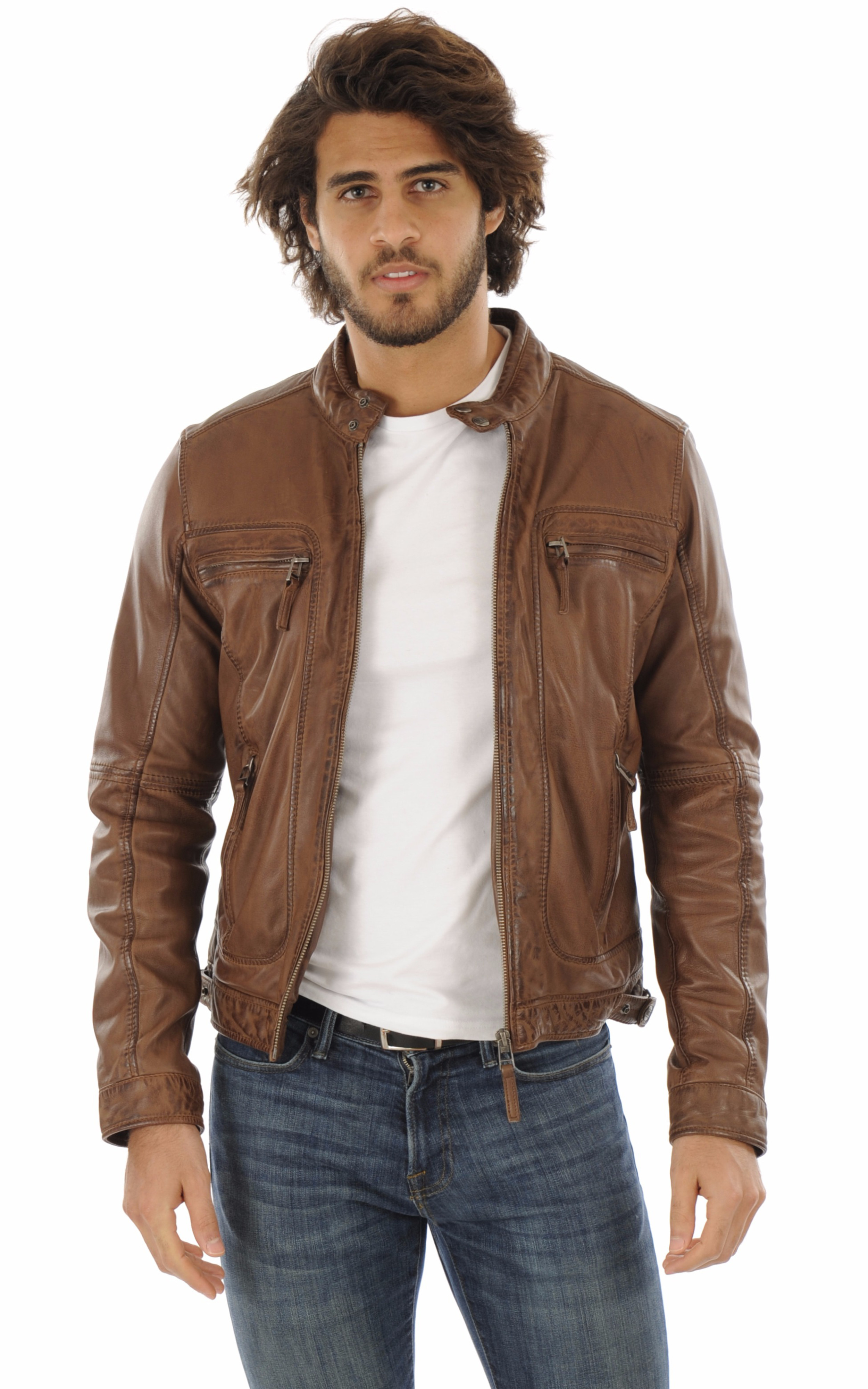 Blouson Casey Tabac Oakwood La Canadienne Blousons Cuir Tabac