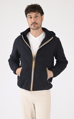 Veste polaire réversible JACK SHERPA bleu