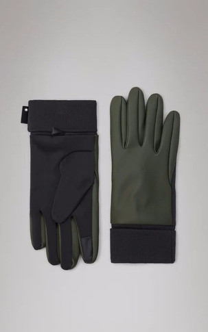 Gants doublés vert