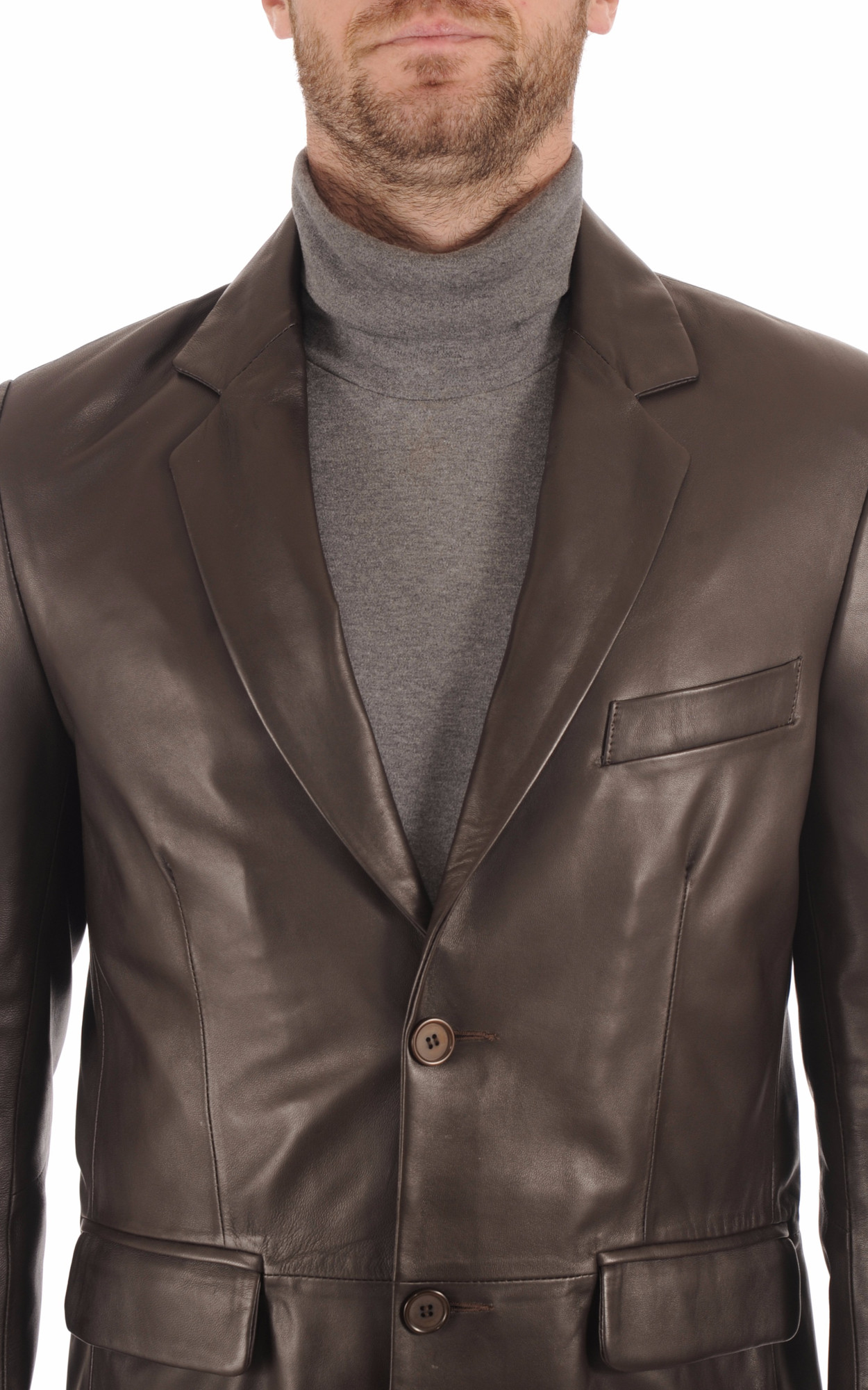 Blazer Cuir Marron Homme La Canadienne La Canadienne La Canadienne Blazer Cuir Homme Marron Boutique Paris