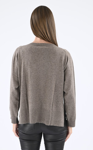 Pull oversize cachemire taupe