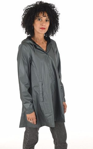 Imperméable A-Line jacket silver pine