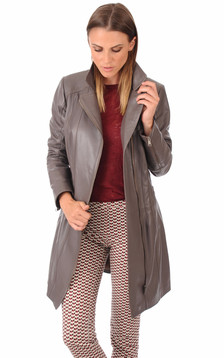 Trench Cuir Femme