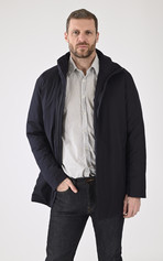 Parka Axis Loro Piana bleu