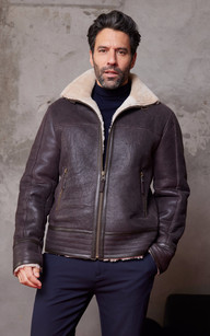 Veste en cuir de mouton hot sale