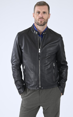 Blouson cuir Ruidoso noir