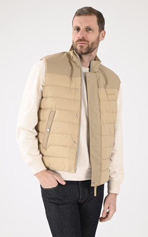 Doudoune sans manches Brody beige