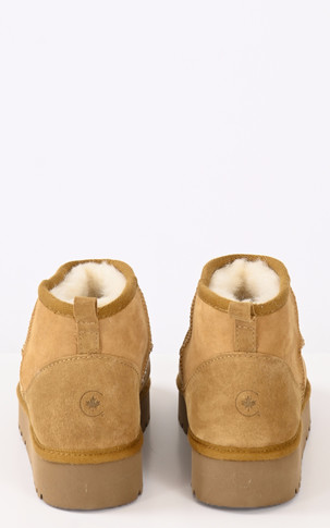 Bottines mouton camel