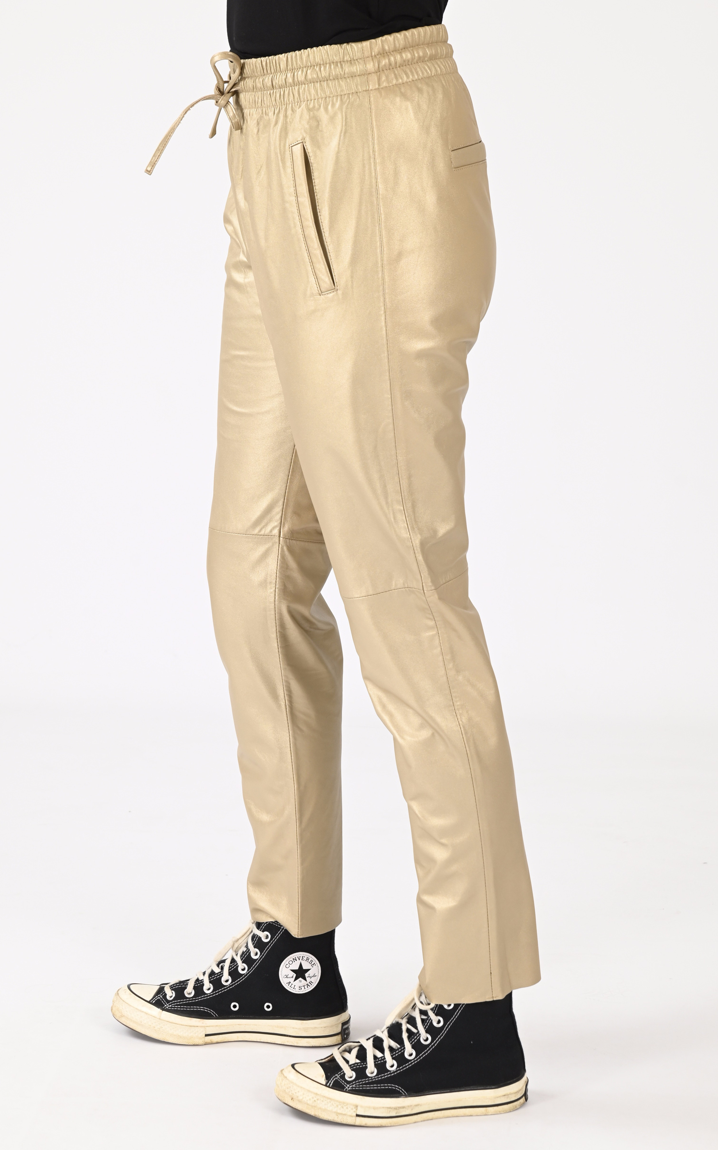 Pantalon jogpant cuir bronze Oakwood