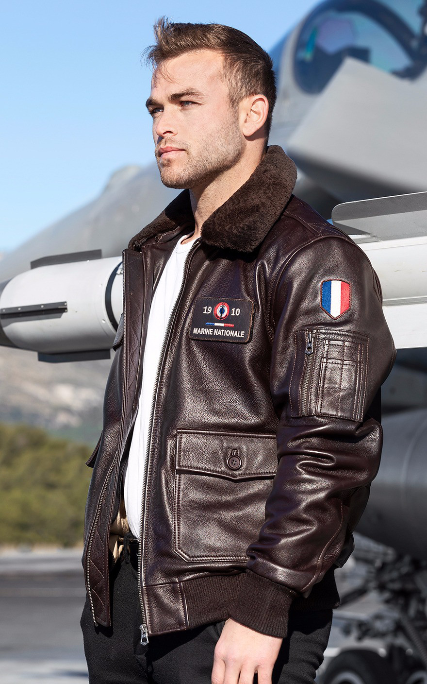 Veste marine best sale nationale homme