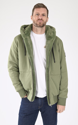 Veste zippée fourrée Classic Bunny kaki