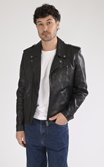 Blouson Golberg agneau noir