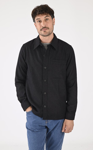 Chemise Bill laine noir