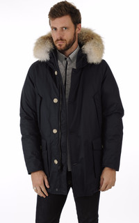 Parka Laminated Coton Marine