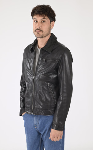 Blouson Major Cuir Noir