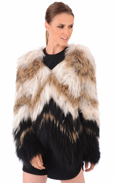 Veste Fourrure Tricotée Veste Fourrure Tricotée