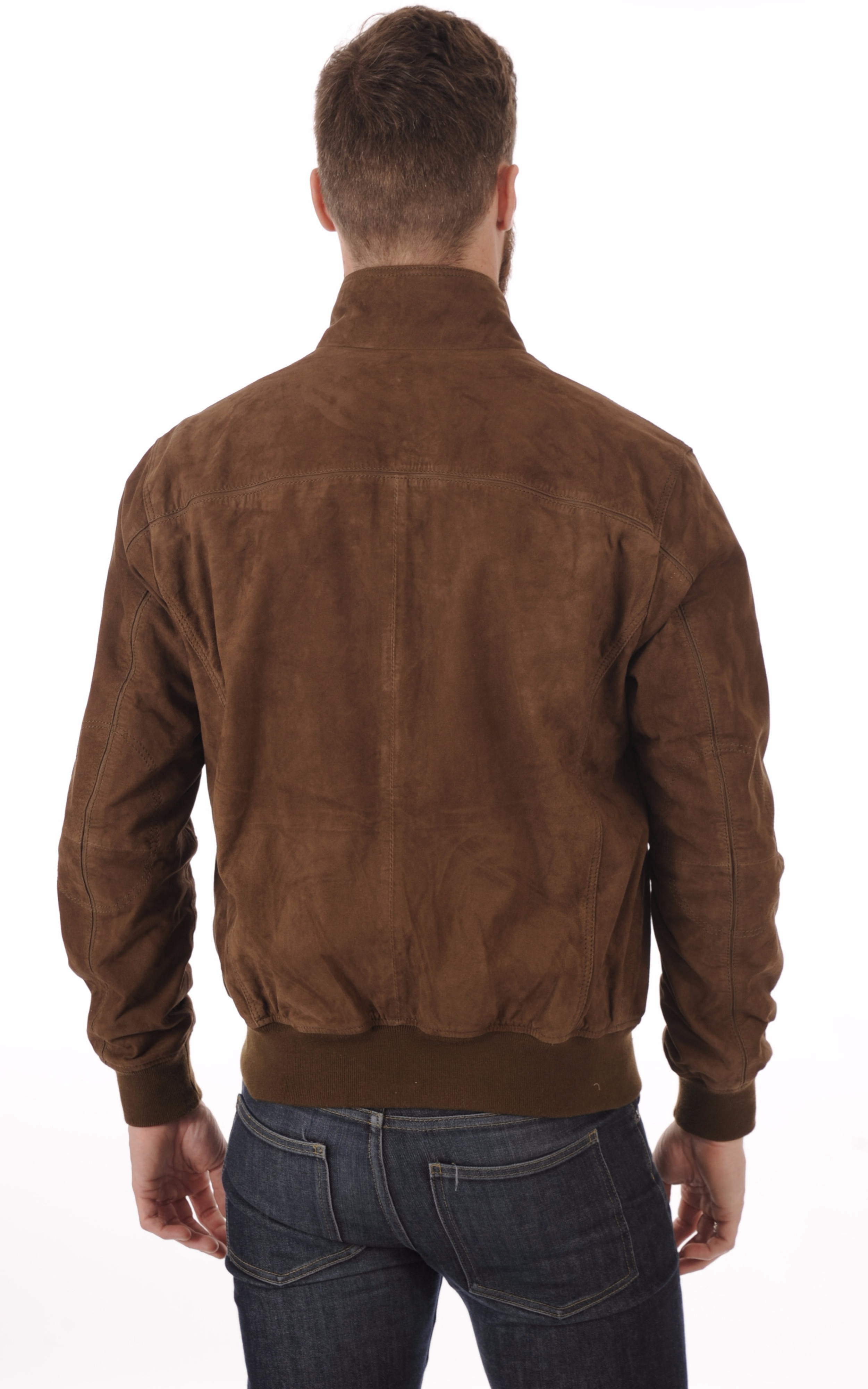 Blouson Cuir Velours Marron Homme La Canadienne - La ...