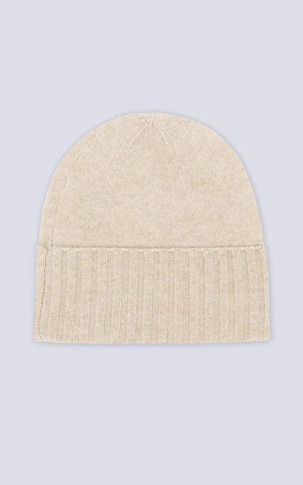 Bonnet cachemire beige