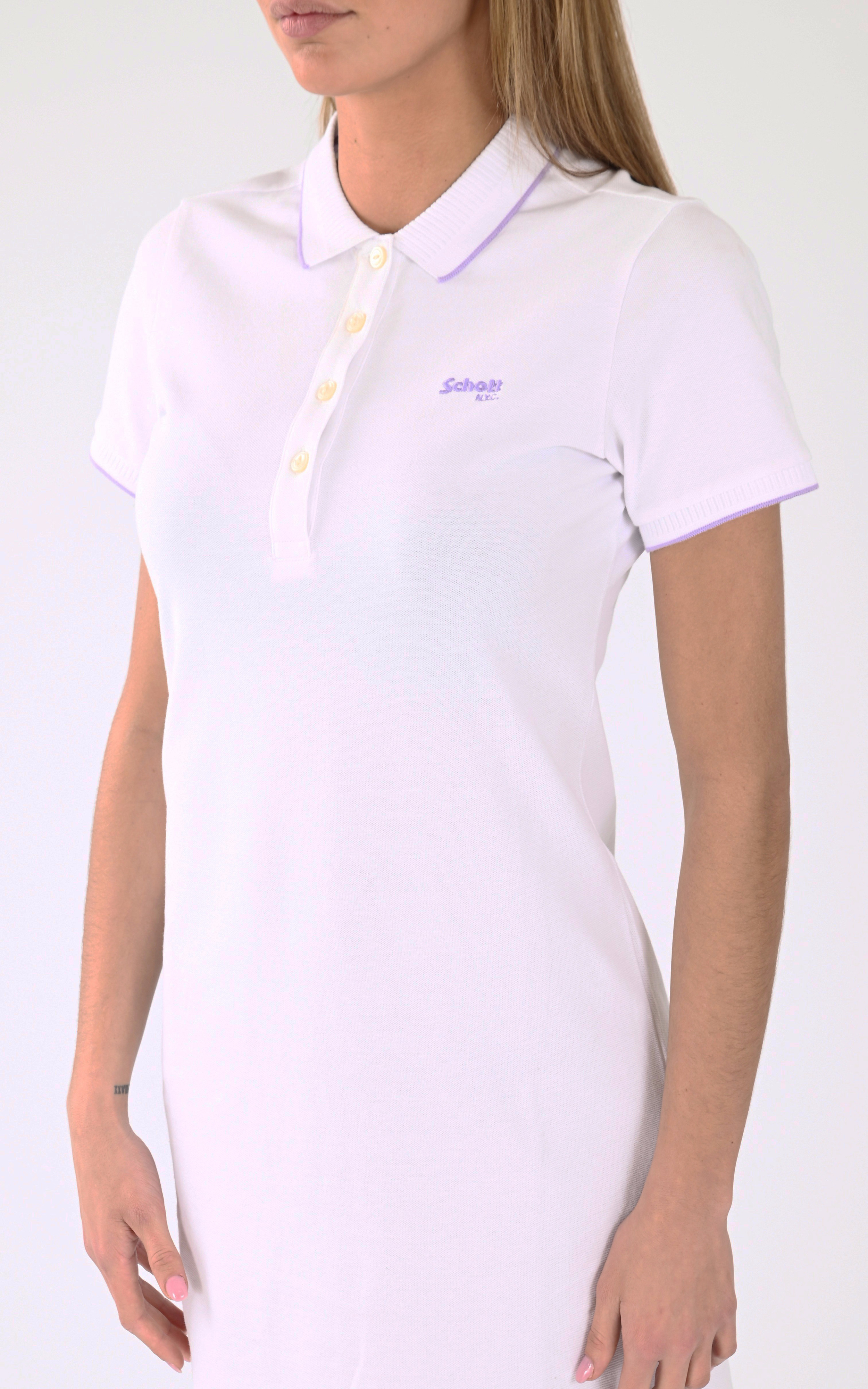 Robe tennis ROBDANNAW blanche Schott