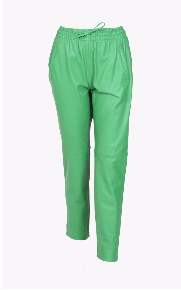 Pantalon jogpant cuir Green Oakwood