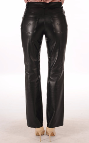 Pantalon Cuir Coupe droite