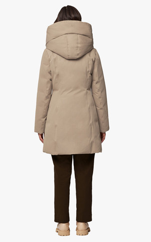 Parka cintrée Camelia-C beige foncé