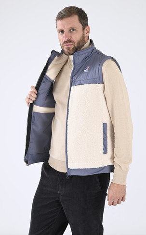 Gilet Jile Orsetto bleu gris