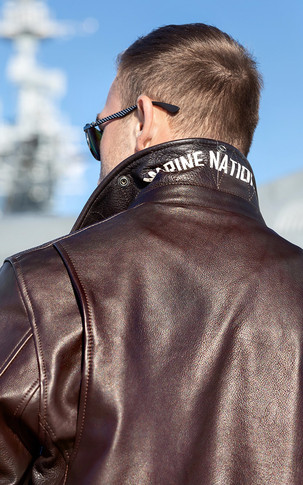 Pilote officiel Marine Nationale marron