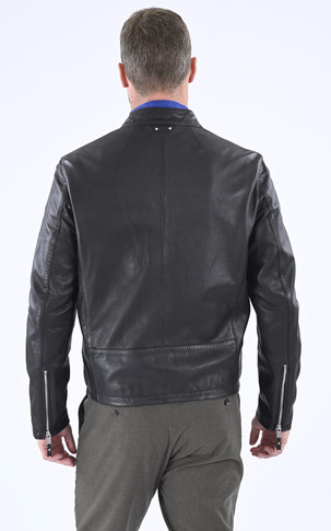 Blouson cuir Ruidoso noir